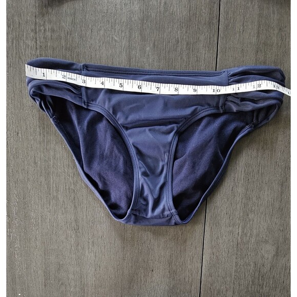 Athleta Blue Fiji Blousy Tankini Set Top 32 D/DD Bottoms XS  Wired Racerback - Picture 6 of 11